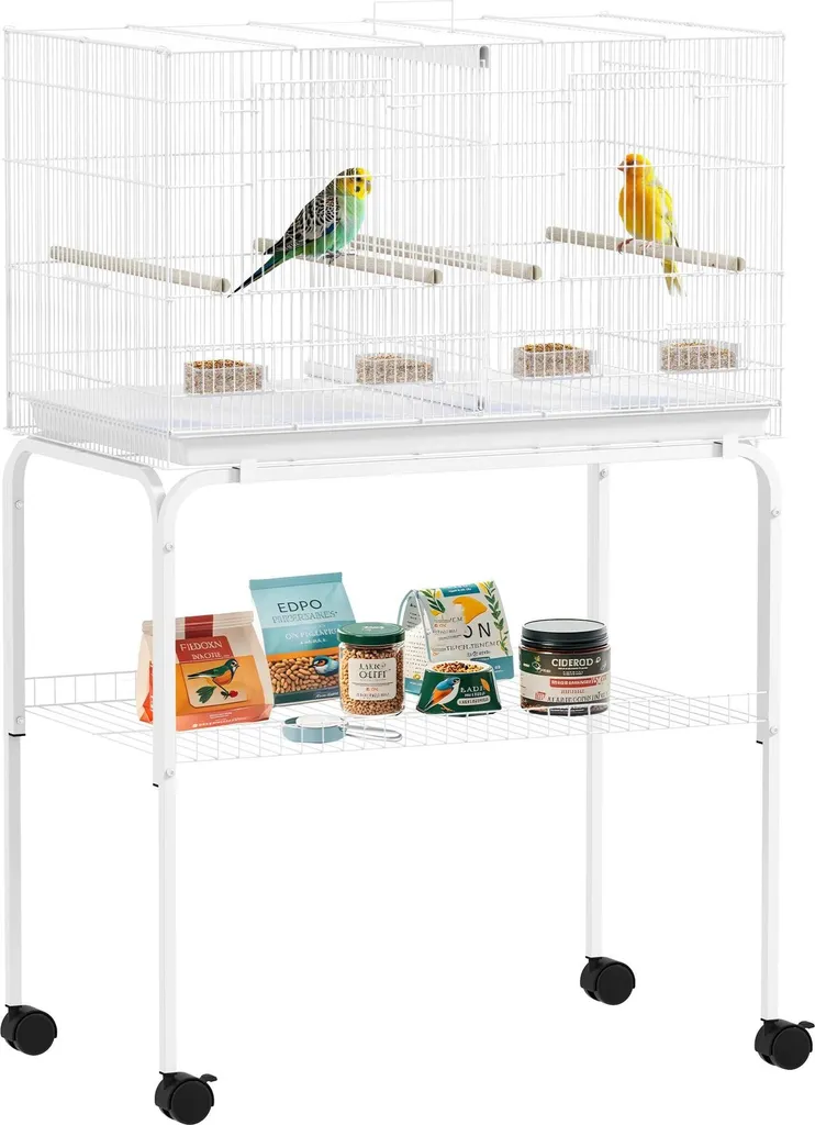 Cage d'élevage pour oiseaux divisible en fer blanc - Idéale séparation