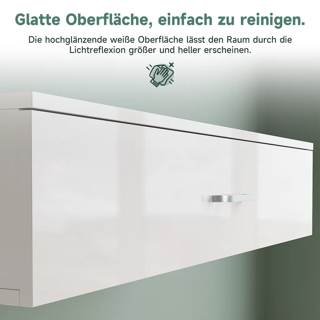 Console de maquillage murale moderne SONNI bureau suspendu compact