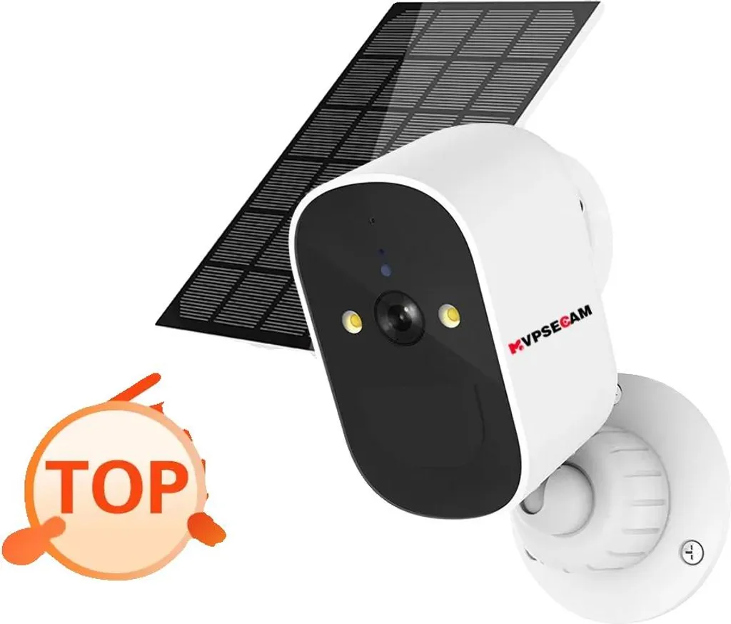 Caméra de sécurité solaire pour maison individuelle avec WLAN et audio