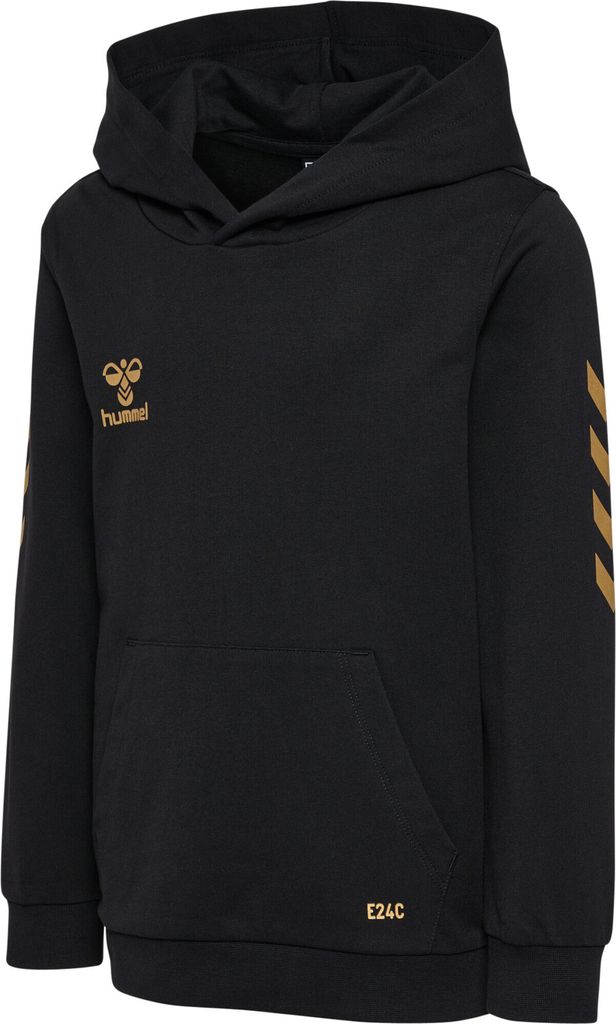Hummel Hmle24c Baumwolle Hoodie Kinder schwarz gold Gr 116
