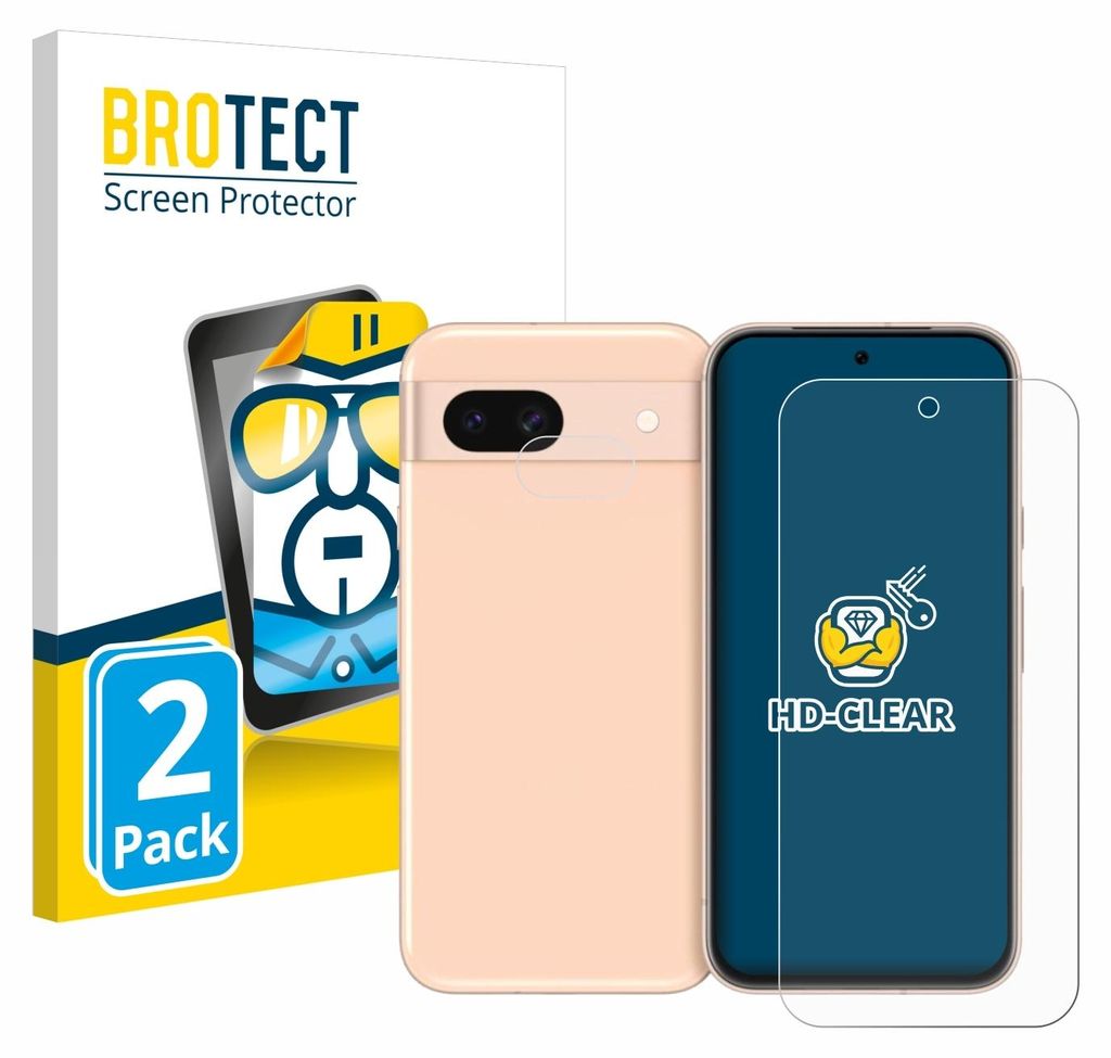 2x Für Google Pixel 8a (Display+Kamera) Schutzfolie BROTECT Produktbild 