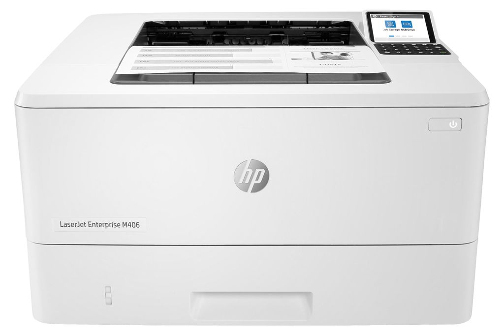 HP LaserJet Enterprise M406dn, Schwarzweiß, Drucker für Produktbild 