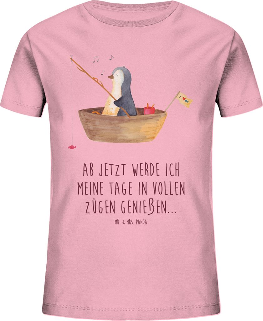 Mr. & Mrs. Panda Kleinkinder T-Shirt Pinguin Angelboot Produktbild 