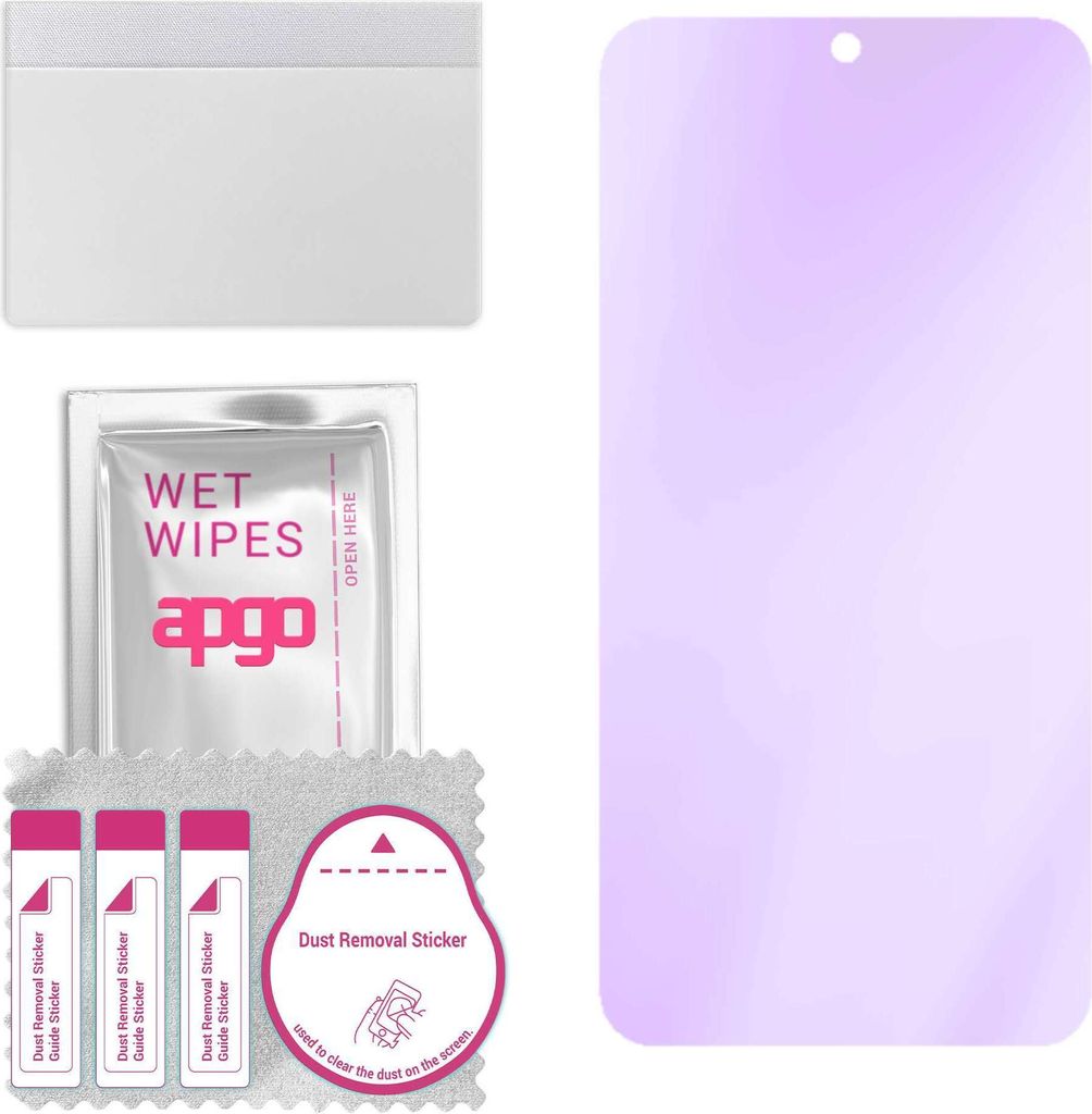 apgo Hybrid Schutzglas, kompatibel mit Realme GT5 240W, Anti-Blue, 9H Härte, toller Ersatz für Hartglas, kratzfester Displayschutzglas, Displaysc...