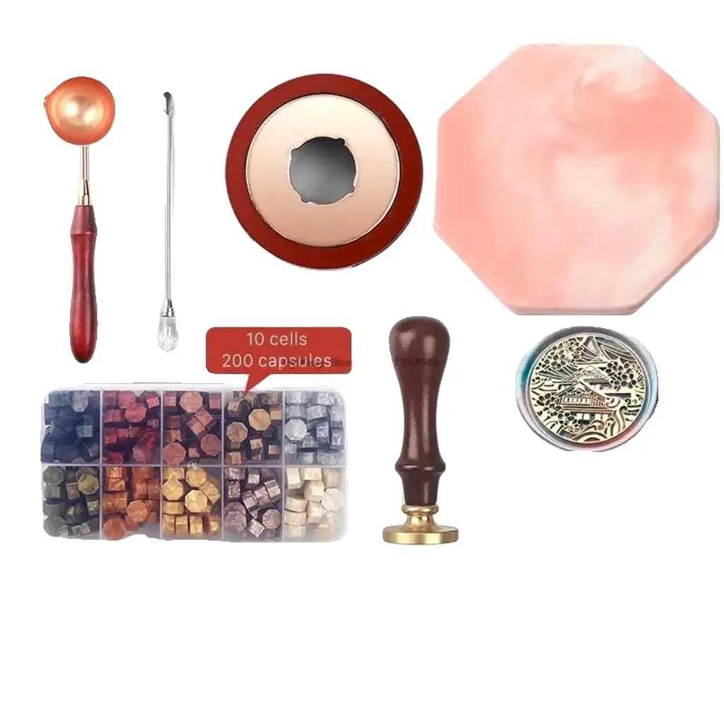 Kit Sigilli Ceralacca Matrimonio | 24 Colori Eleganti | Set Bricolage