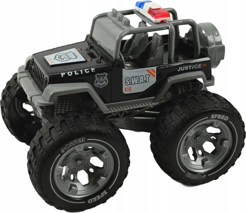 Polizei Geländewagen Offroad Jeep Spielzeugauto Monster Truck Großreifen Kinder Auto
