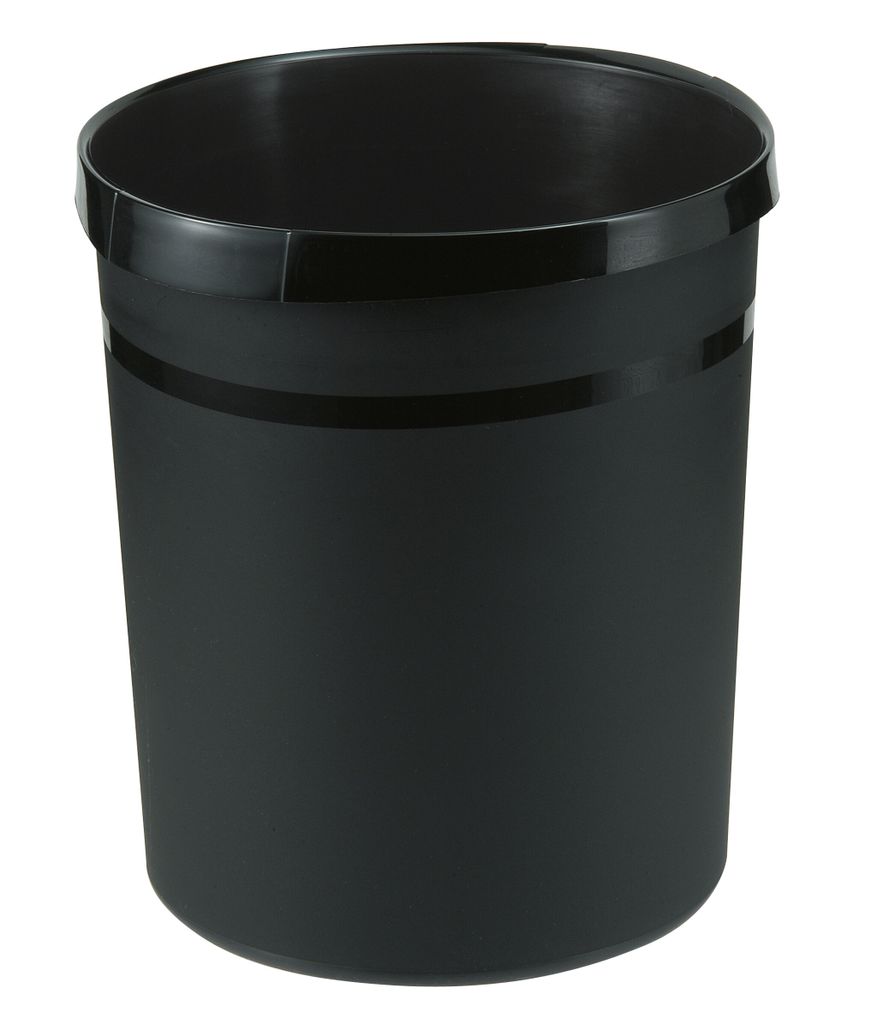 HAN Papierkorb GRIP 18 Liter rund schwarz Produktbild 