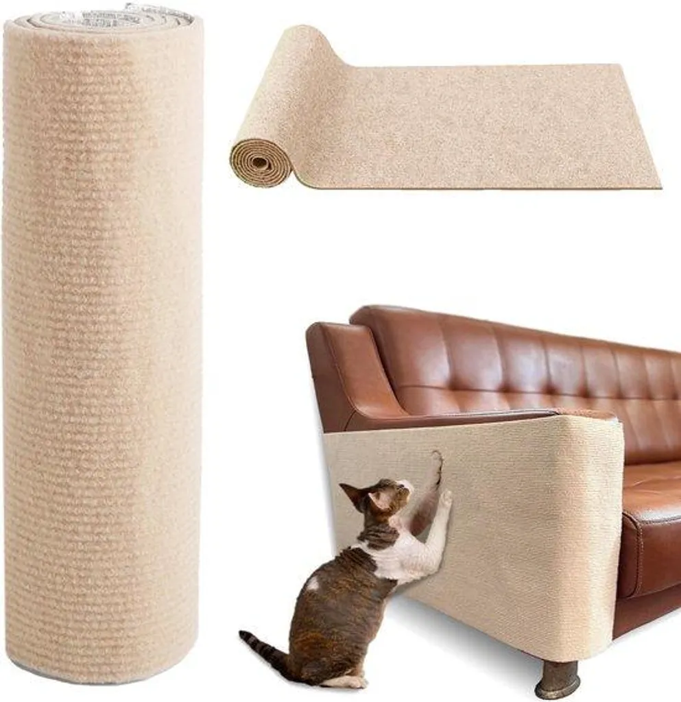 Protéger son canapé des griffes de chat : tapis adhésif mural Krabmat
