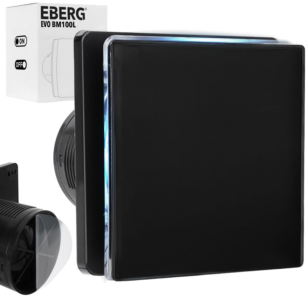 EBERG EVO BM 100 L, koupelnový ventilátor, 100 mm, s LED Obrázek produktu 