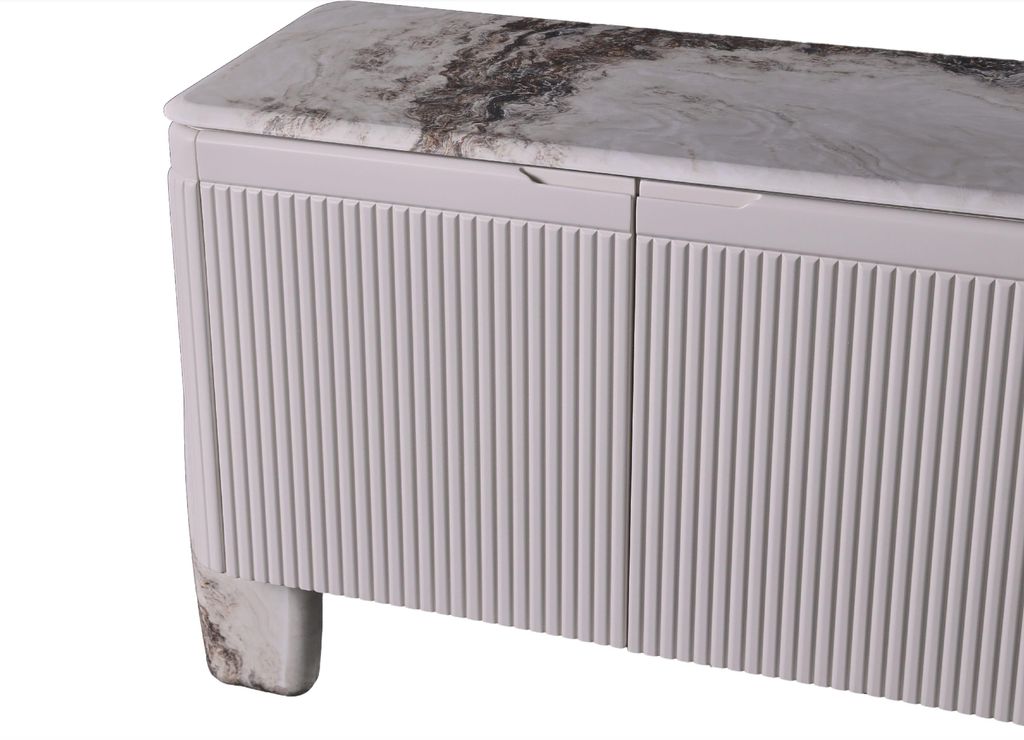 Konsole Dekorative Konsole Modern Holz Marmorimitation Flur Wohnzimmer