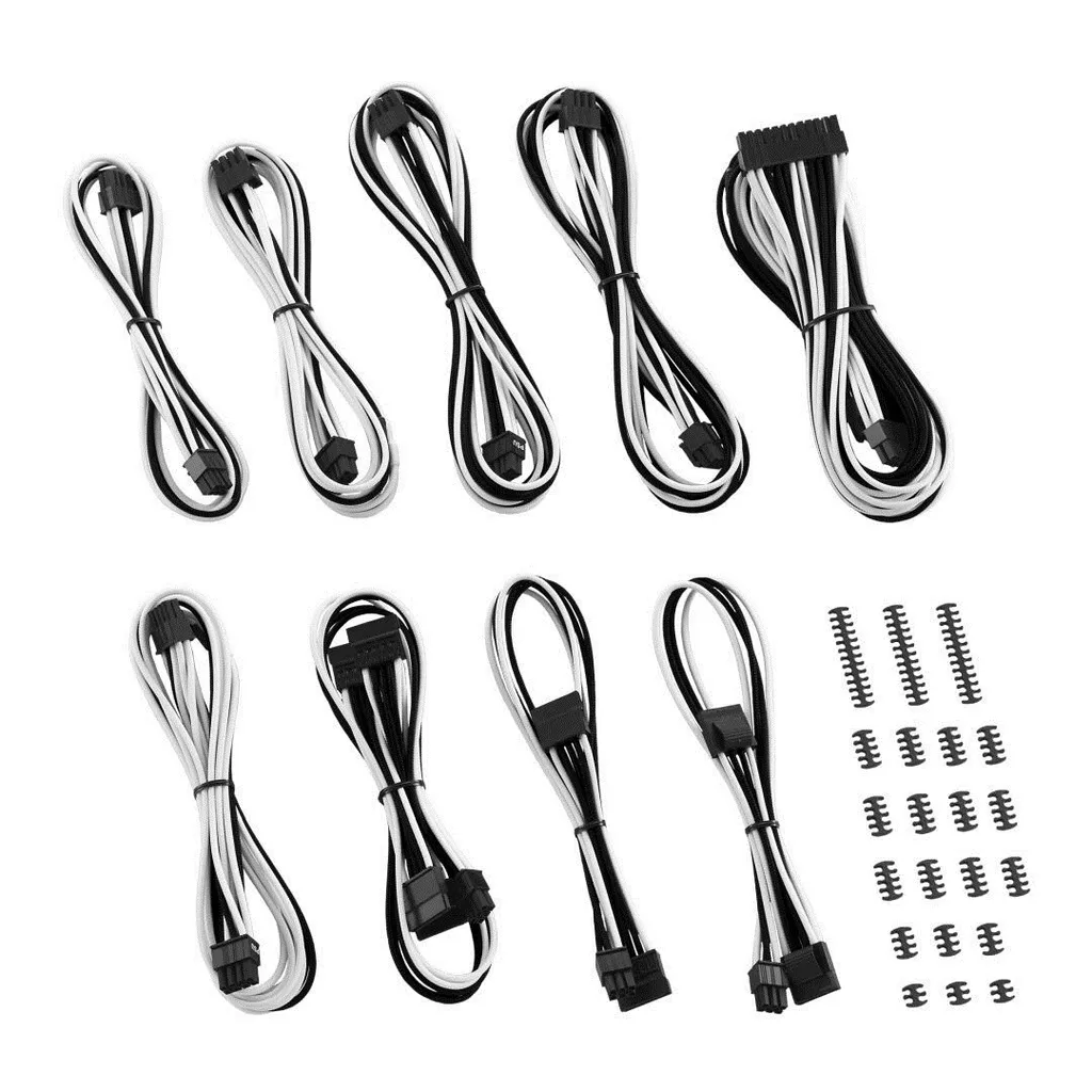 Kit CableMod Classic ModMesh Corsair AXi/HXi/RM - Sleeved B/W