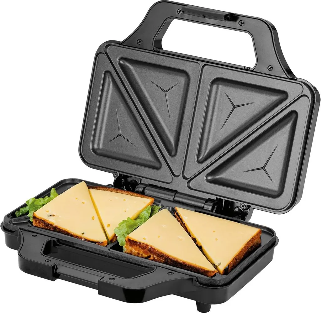 Appareil à Croque-monsieur MPM MOP-45M 750W en Acier Inoxydable Noir