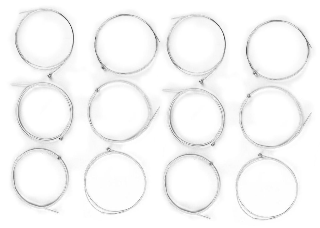 2er-Set Folk-Gitarrensaiten, Metall-Musikinstrumentensaiten, bieten einen hellen und ausgewogenen Klang
