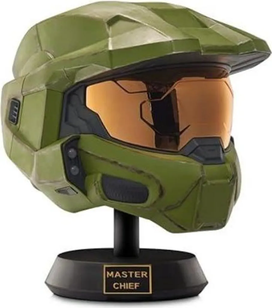 Casque Master Chief HALO Finition Premium - Visière Or et LED Intégrées - 2