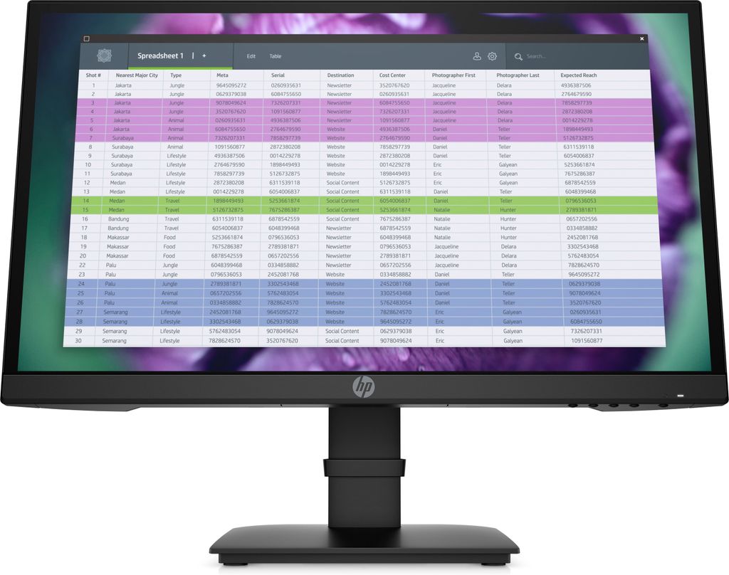 HP P22 G4 - P-Series - LED-Monitor - 54.6 cm (21.5") Produktbild 