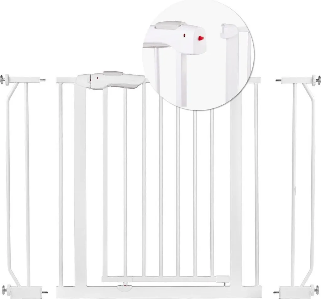 Barrière de sécurité Nukido 718000 blanche pour enfants et escaliers