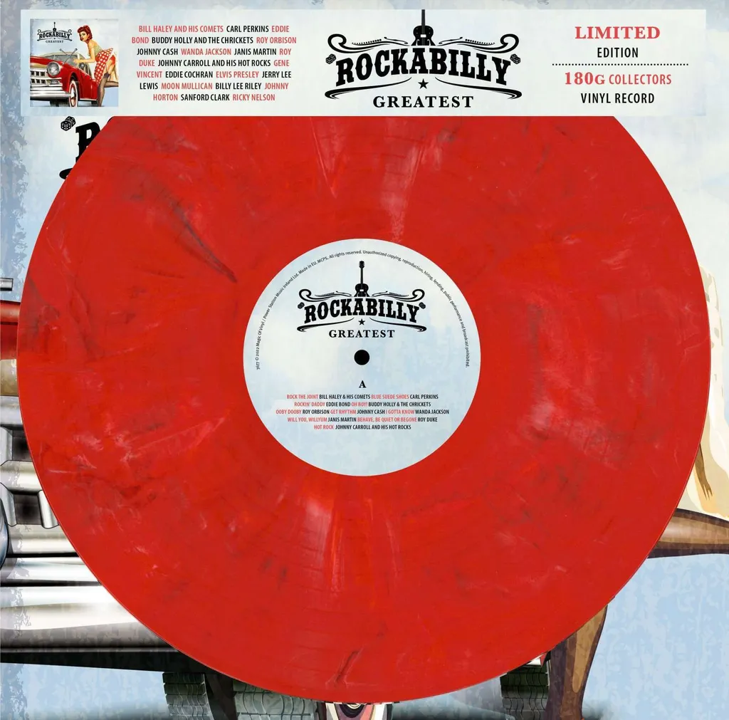 Vinyle Rouge Marbré Rockabilly Greatest LP 180g Edition Limitée Numérotée