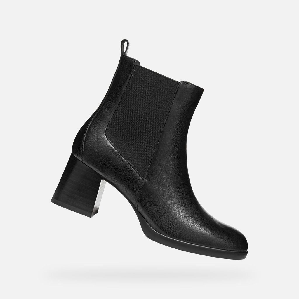Geox Schwarze Damen-Ankle-Boots Walk Pleasure 55 38