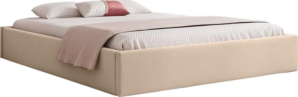 FEDVE Polsterbett Casentico aus Velvet 140x200 cm, Altrosa
