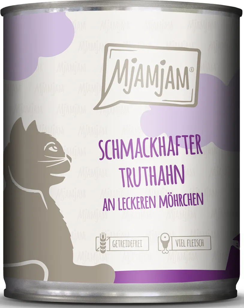 MjAMjAM Tacchino e Carote 800g x6 | Cibo Umido Premium Naturale Gatti