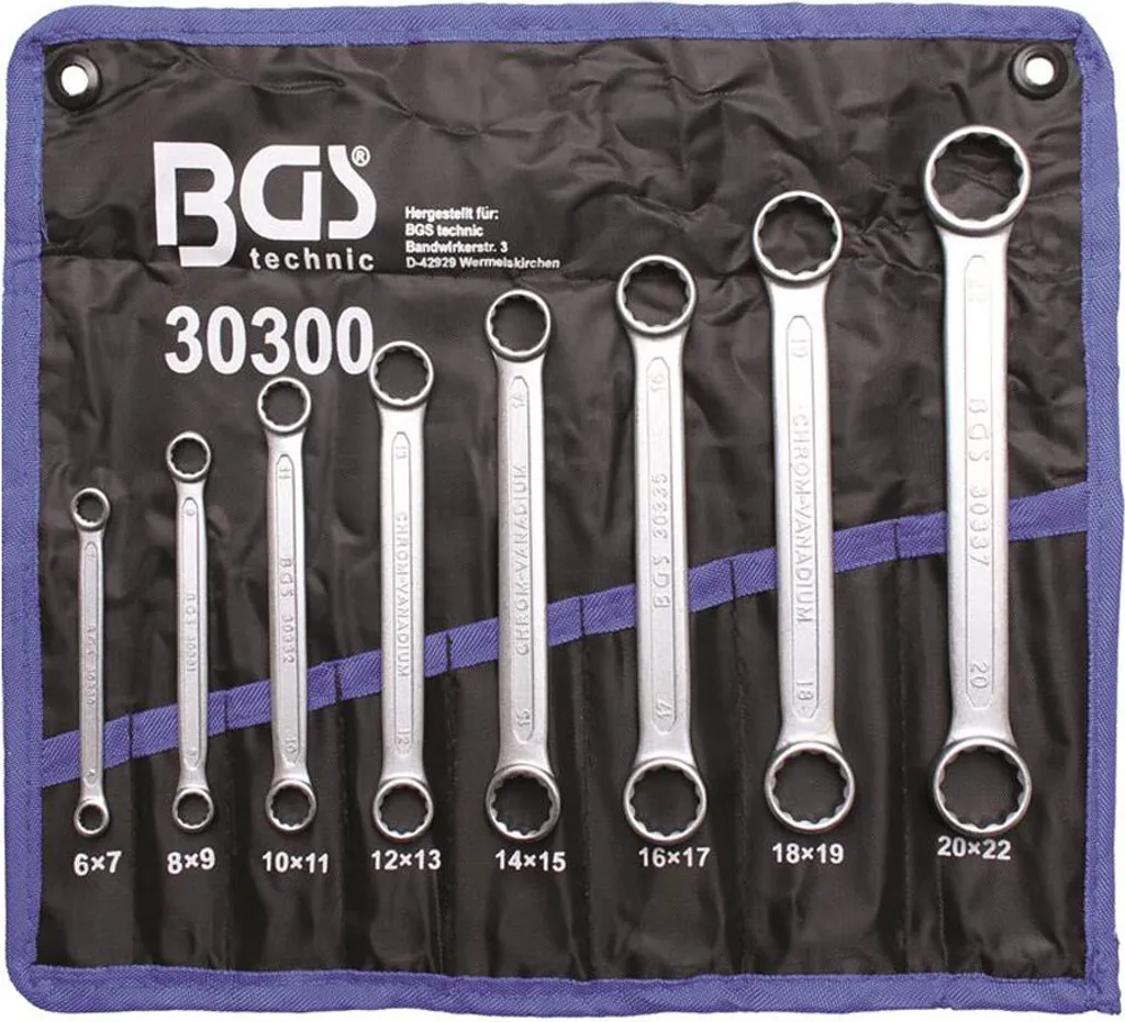 Clés Plates Mixtes BGS 30300 : Accédez aux Écrous Difficiles 6-22 mm