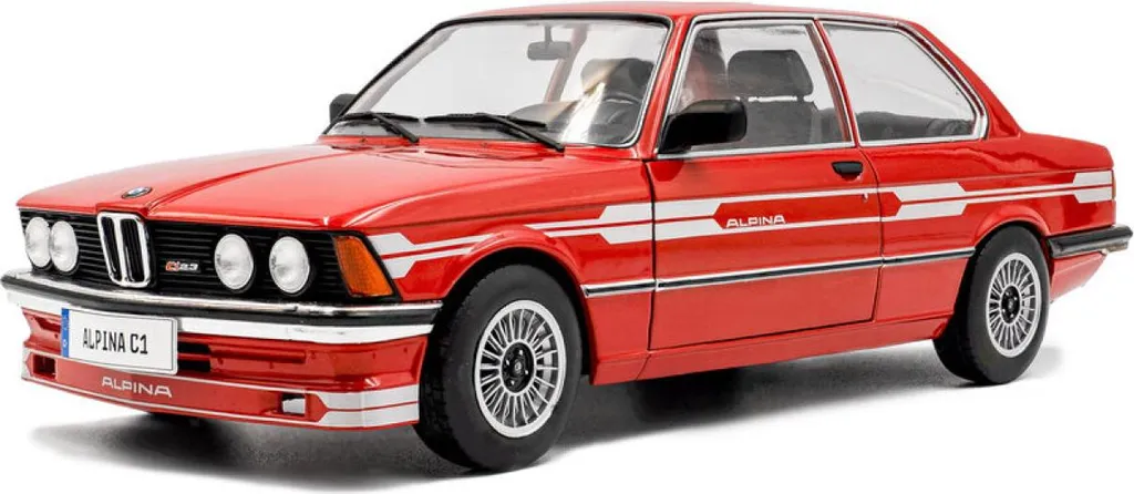 Voiture Miniature Alpina E21 C1 2,3 Solido 1980 Rouge 1:18 de Collection