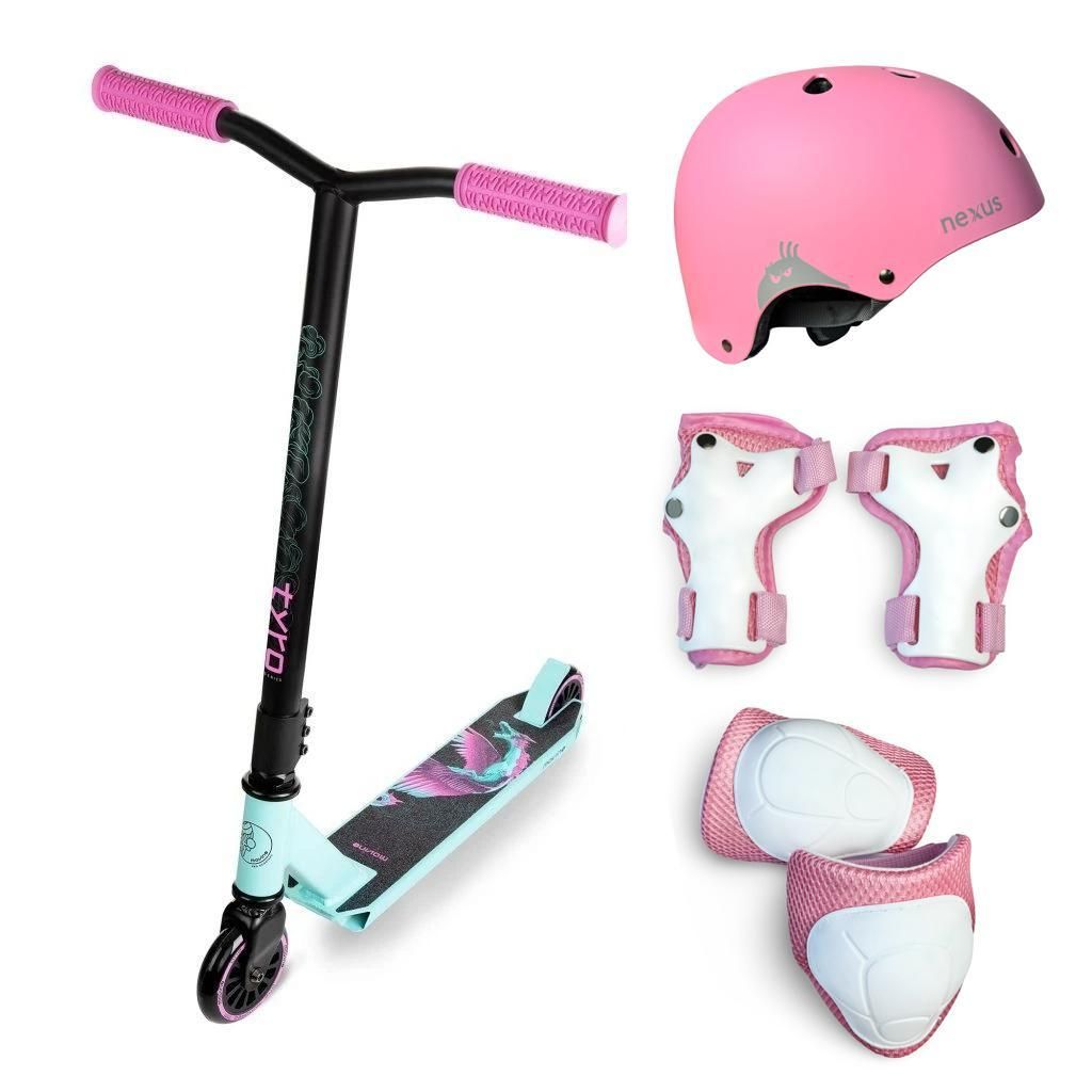 Výhodný freestyle set s chrániči MOVINO TYRO MINT-PINK Obrázek produktu 