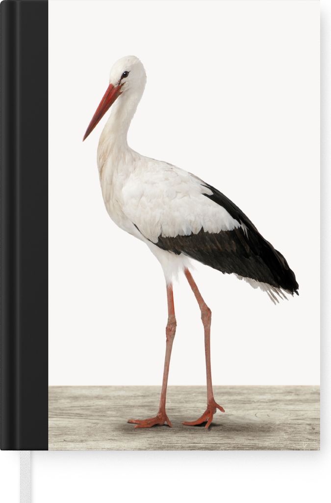 MuchoWow Notizbuch Tagebuch Haushaltsbuch Notebook A5 Storch - Vogel - Tiere - Jungen - Kinder - Mädchen - Notizblock - Notizheft - Notebook - S...