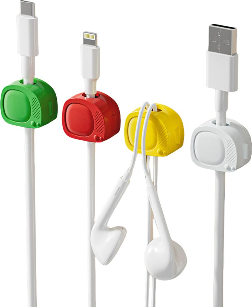 INF Kabel-Organizer-Clips Kabelmanagement - 4er-Pack