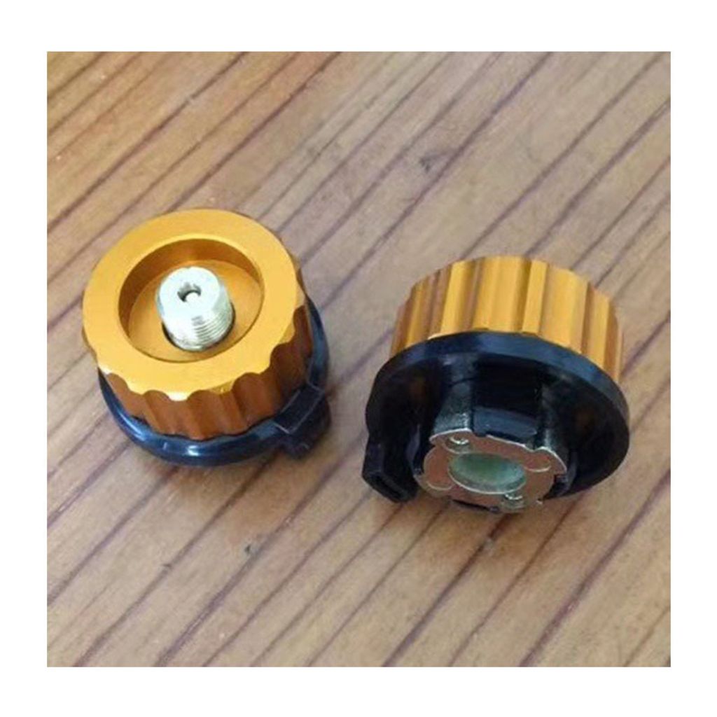 Gasadapter Zylinderkonverter Kanister Adapter Ventil Campingkocher Verdeckter Lindal Ventil Adapter Typ (2 Stück)
