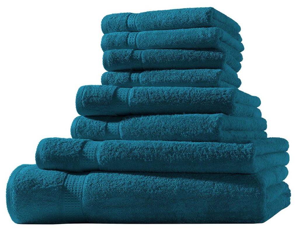 XL-Set 8tlg Frotteetücher Elegance 100% Baumwolle 500 gsm Produktbild 