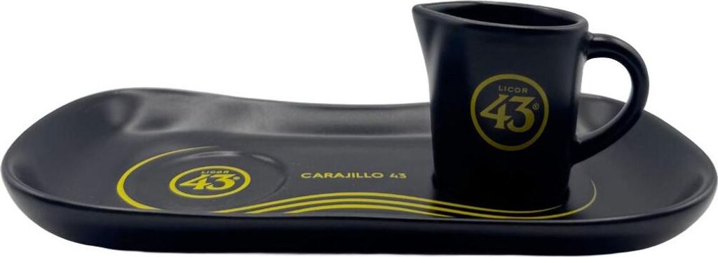 Licor 43 Carajillo Espresso Service Set - Tablett & Espresso Kännchen