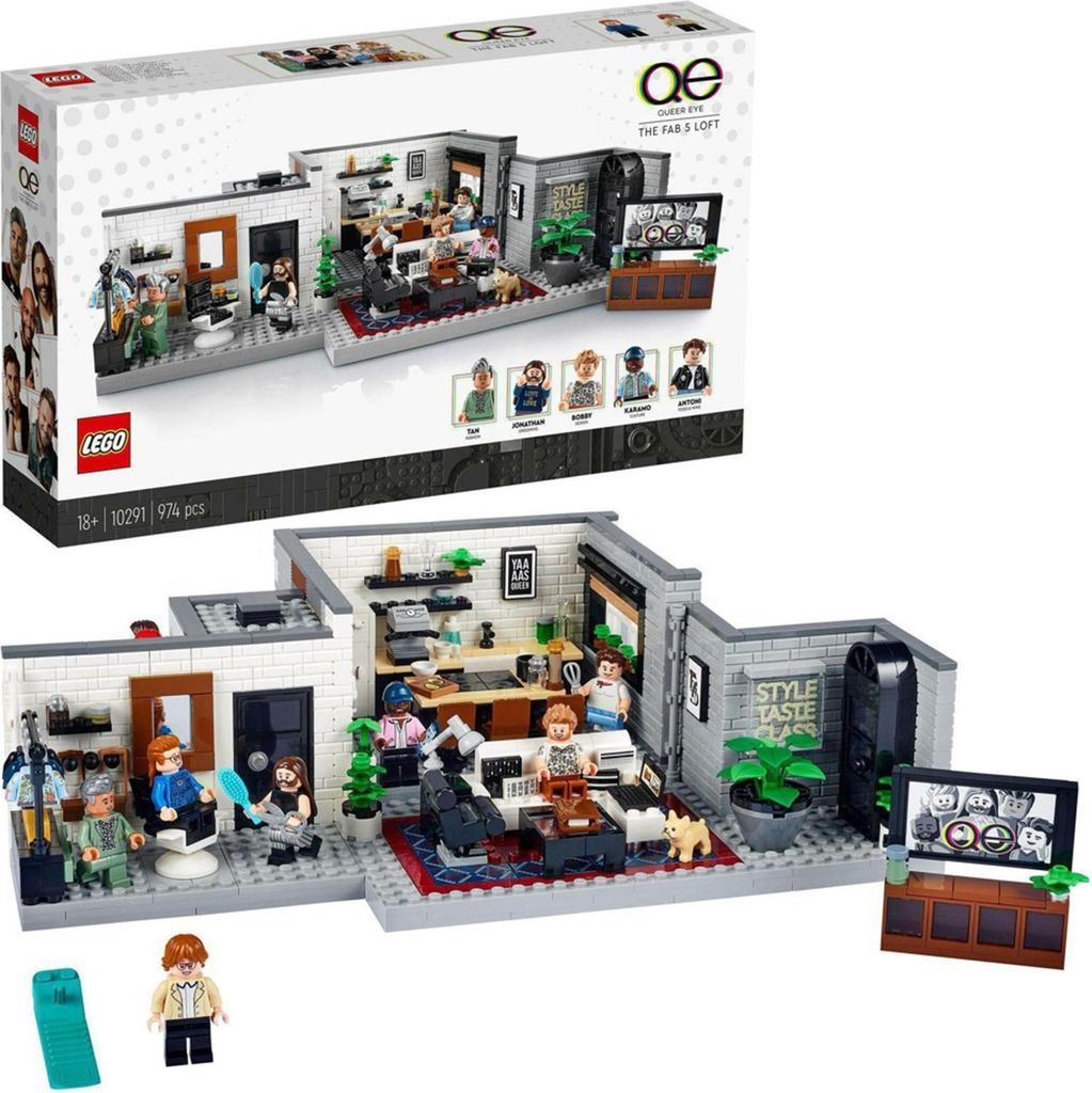 LEGO ICONS Queer Eye – Mieszkanie Fab Five, Zestaw do Zdjęcie produktu 