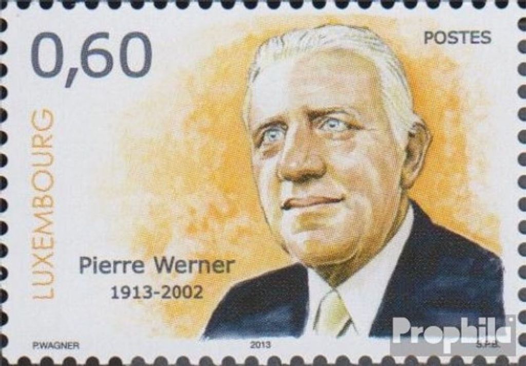 Briefmarken Luxemburg 2013 Mi 1986 (kompl.Ausg.) postfrisch Pierre Werner