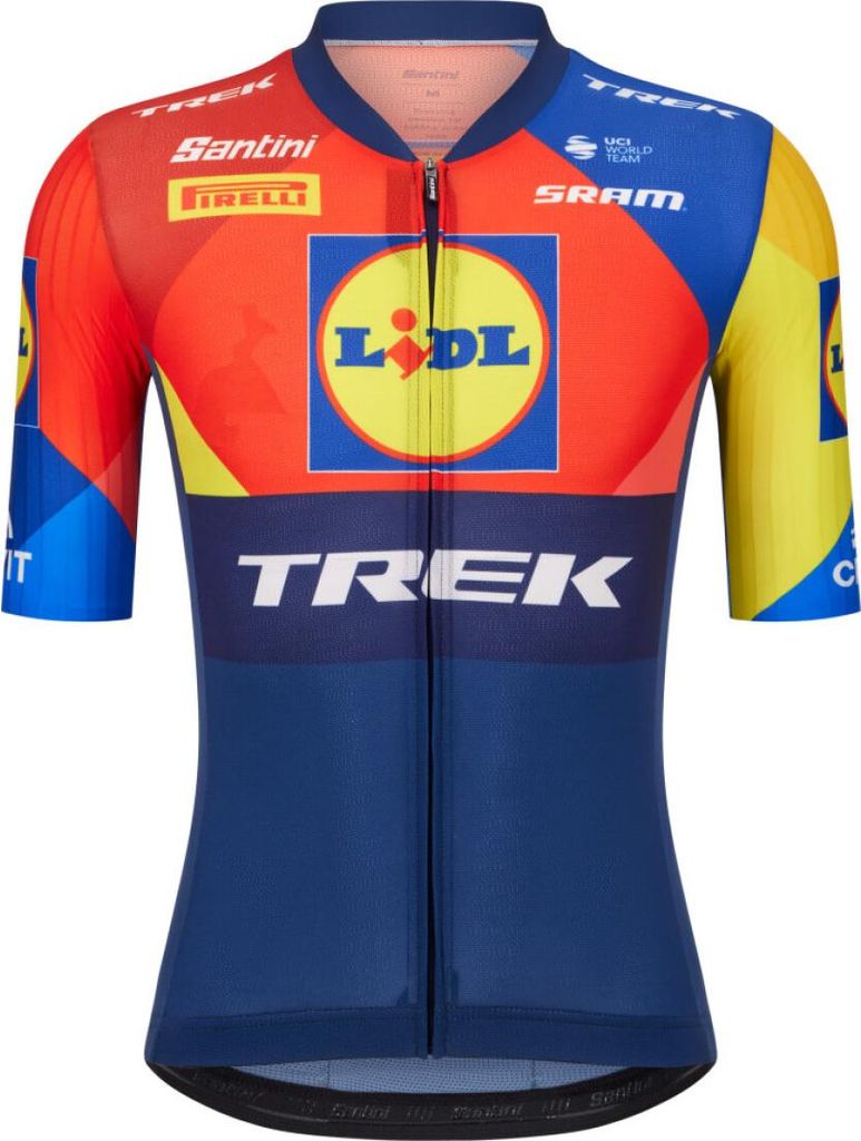 SANTINI Kurzarm Fahrradtrikot - LIDL TREK 2025 - mehrfarbig L