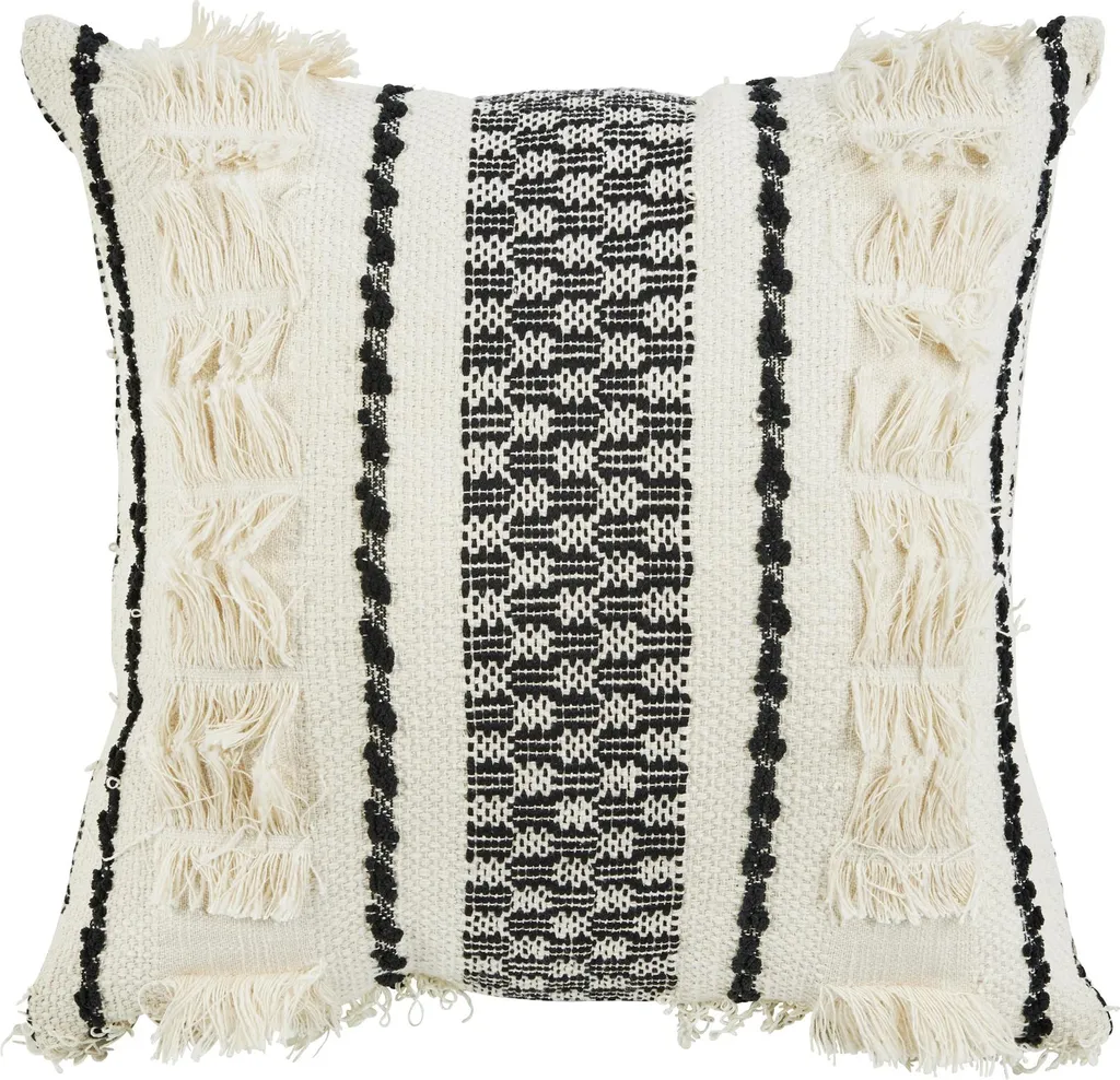 Housse de coussin carrée style bohème - Textile de maison haut de gamme