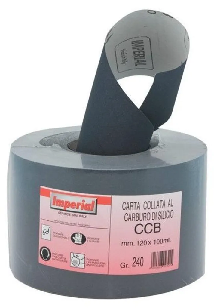 Rouleau de papier de verre CCB grain 280 - 120x100mm ponçage de précision