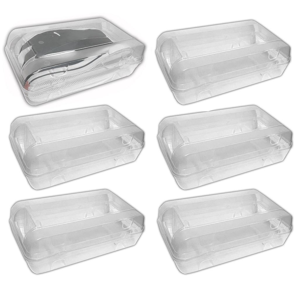 6x Schuhbox Transparent Stapelbar 32x17x10 cm Schuhe Aufbewahrungsbox Schuhorganizer Box