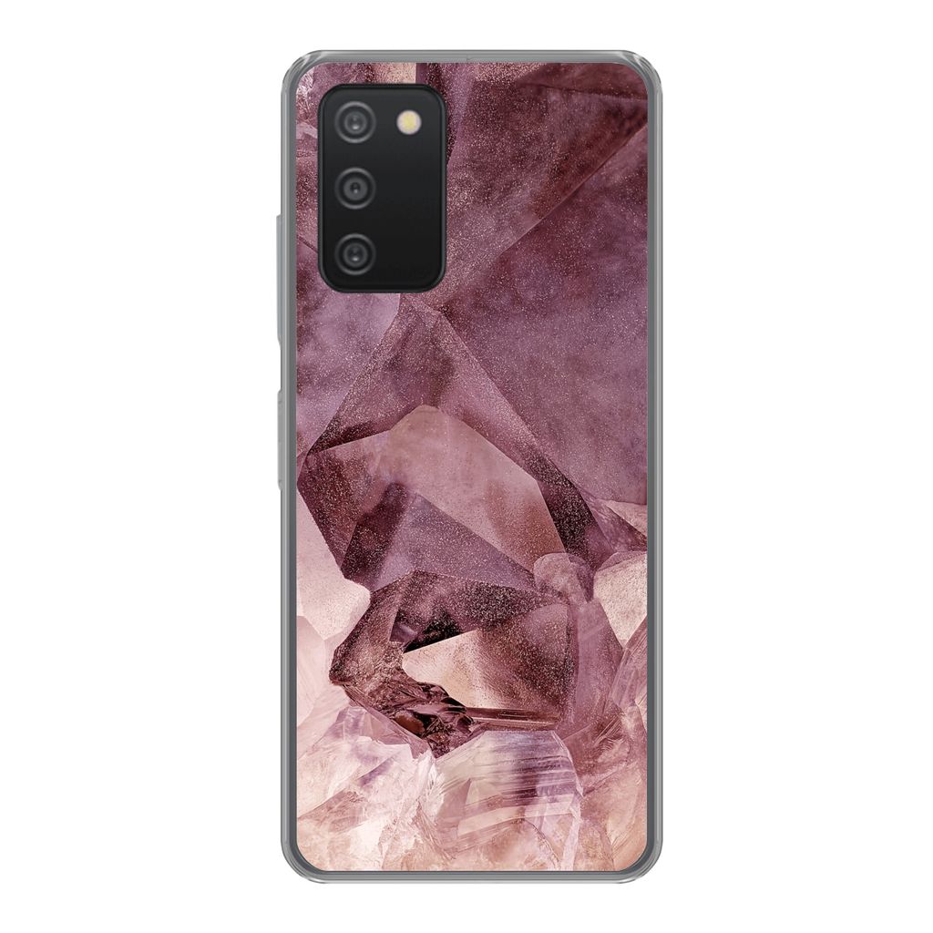 MuchoWow Handyhülle Schutzhülle Hülle für Samsung galaxy a73 Kristalle - Natursteine - Edelsteine und Mineralien Silikon Softcase Handy Hüll...