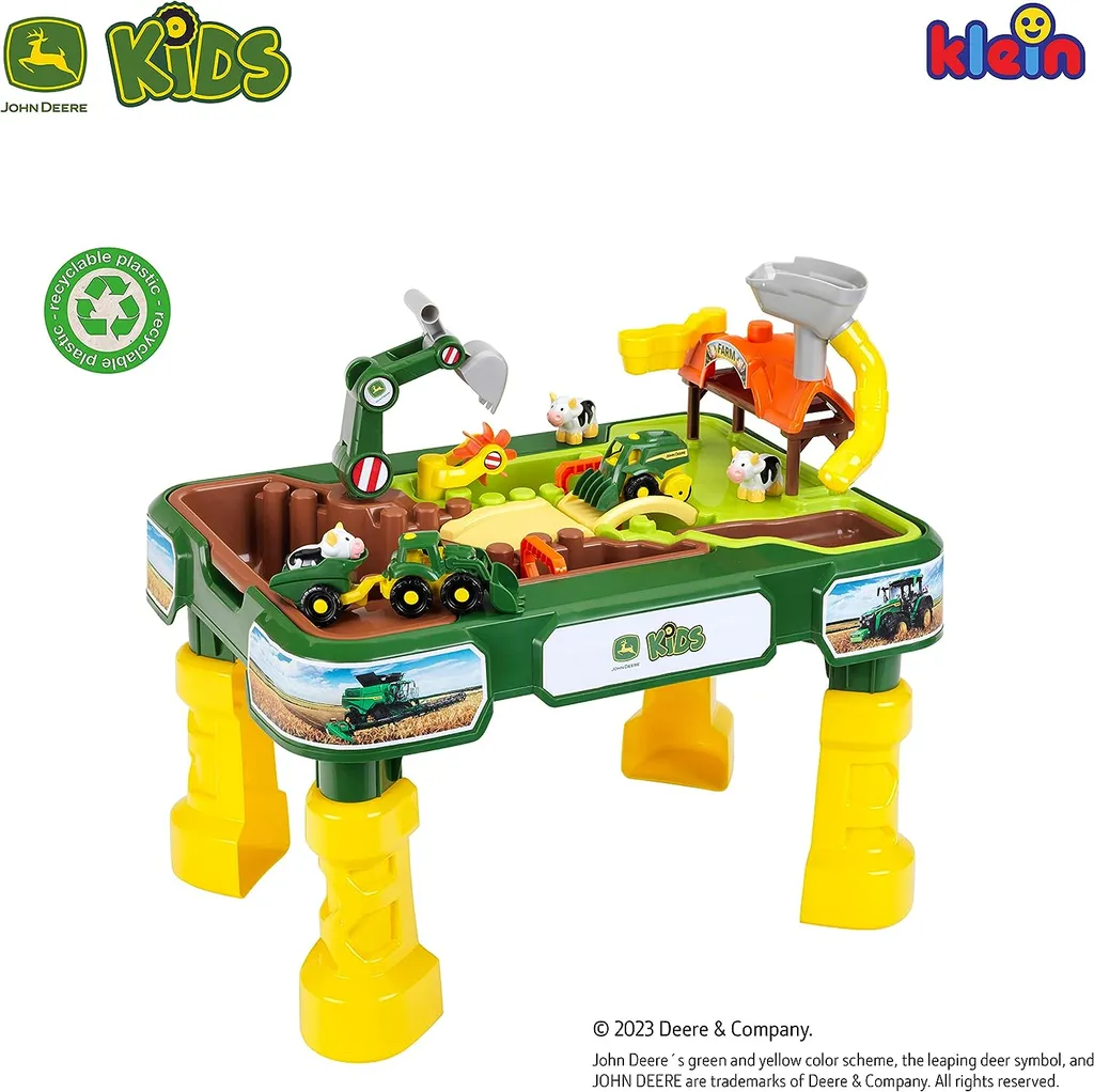 Table de jeu John Deere Farm 2-en-1 avec accessoires de ferme - 10