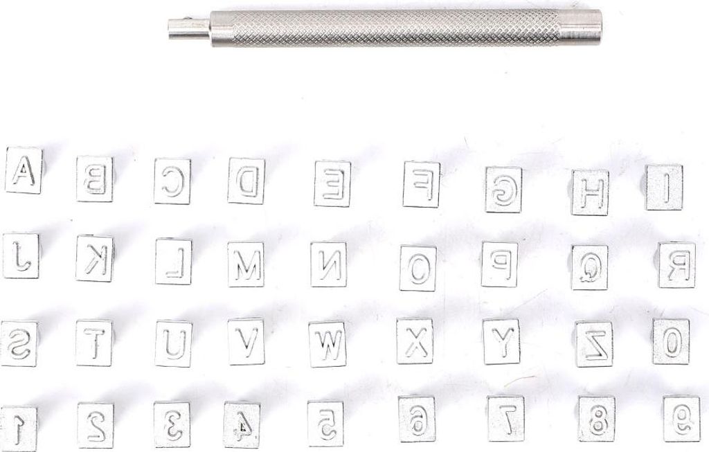 36-teiliges Alphabet-Zahlen-Stempel-Set, Produktbild 