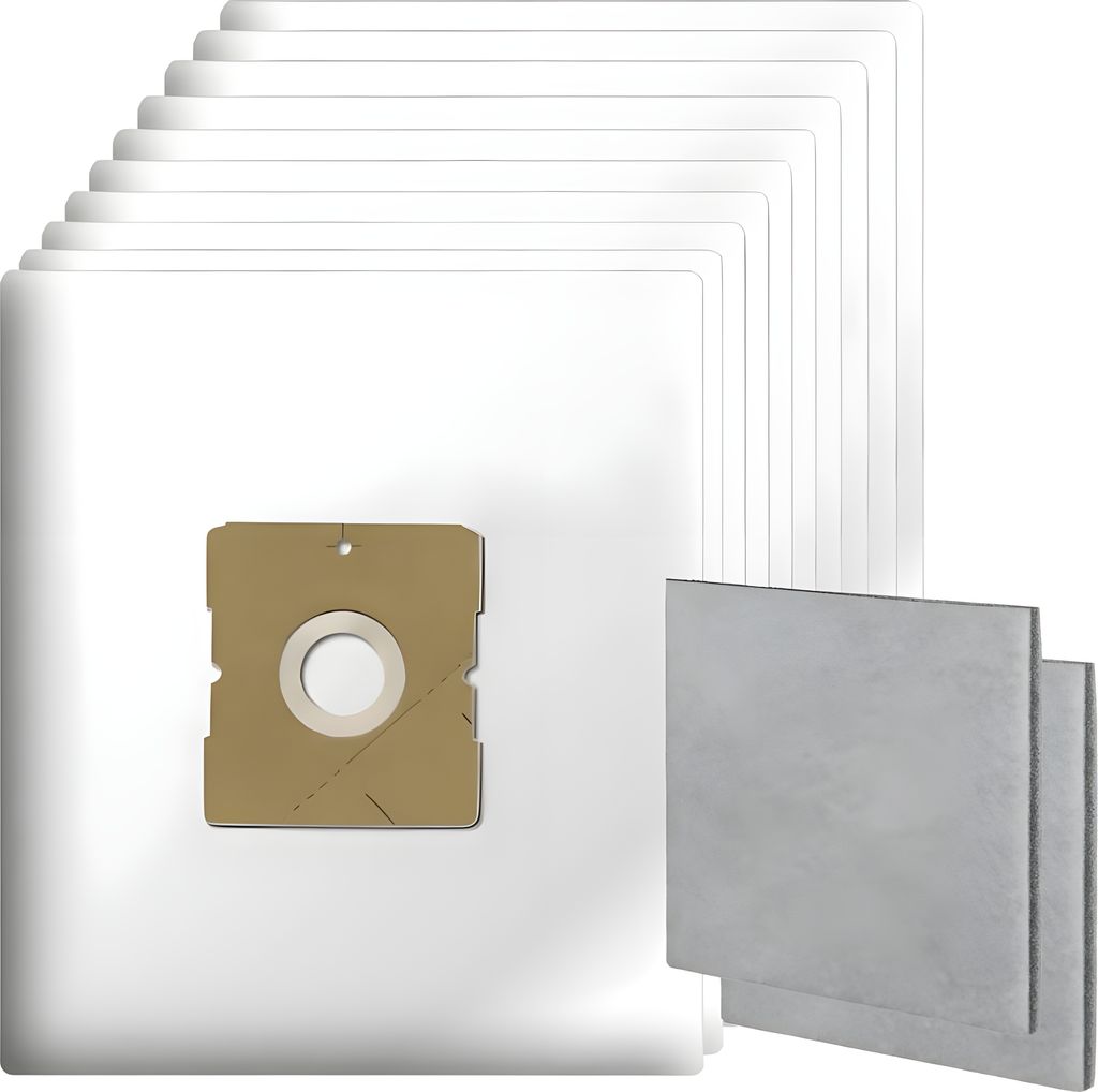 10x Staubsaugerbeutel und 2x Motorfilter passend für Inventum ST307 ST308 Staubsauger - Ersatz-Staubbeutel SZ300 21200900119 und 21200900010.