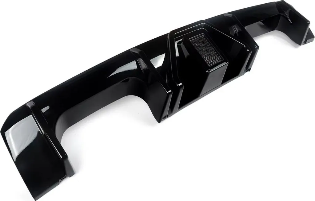 Diffuseur Arrière LED pour BMW G80 M3 G82 G83 M4 2021-2023 Noir Brillant