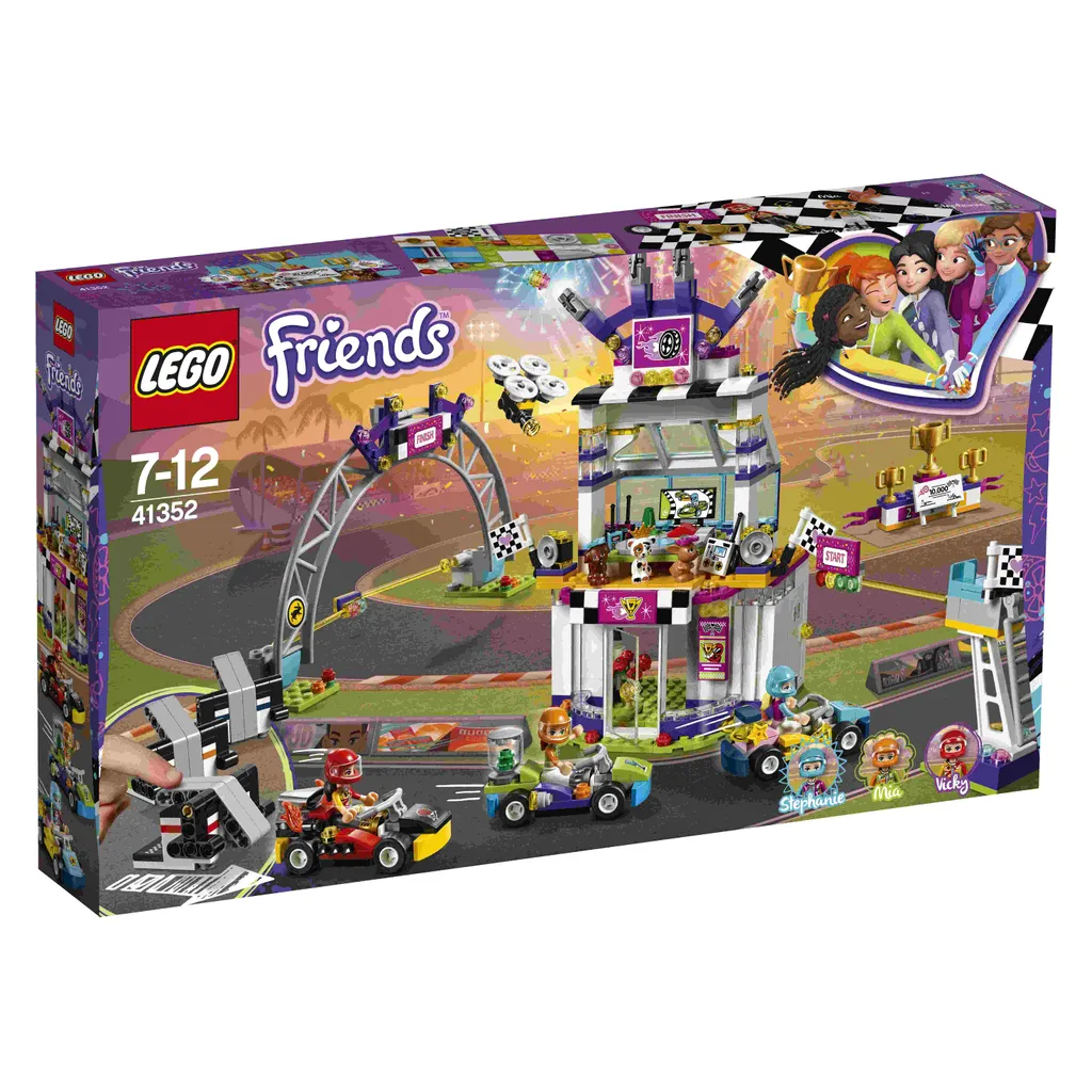 Jeu de construction de circuit de course LEGO Friends pour enfants
