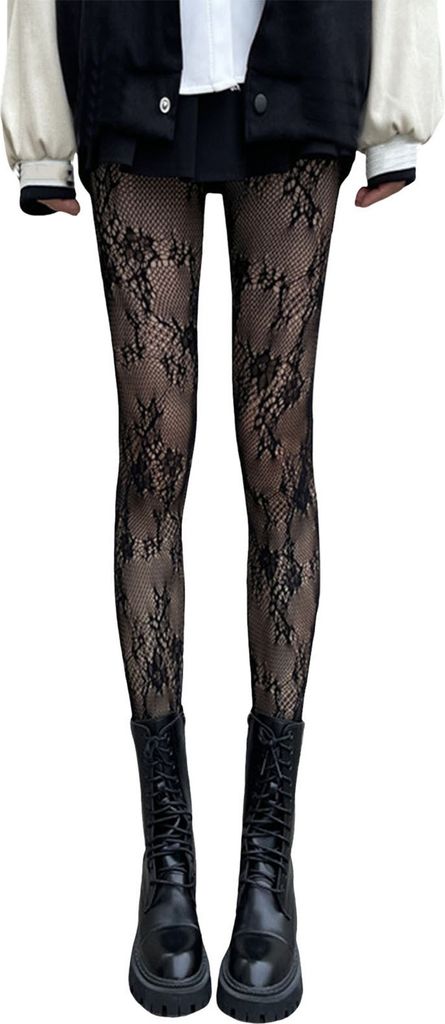 Damen Strumpfhose aus Spitze, Netzstoff, ausgehöhlt, hohe Produktbild 