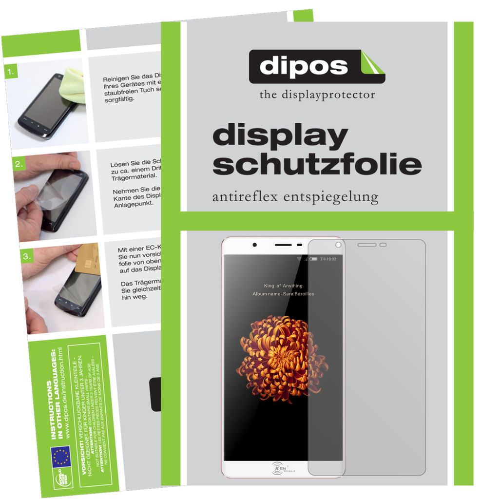 6x Schutzfolie für KEN V9 matt Displayschutzfolie Folie Produktbild 