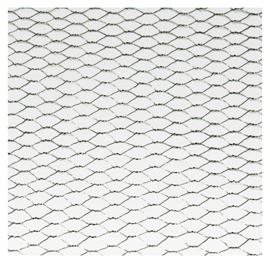 Sechseckgeflecht Kaninchendraht verzinkt 13mm 0,7mm (120cm x 10m) Silber