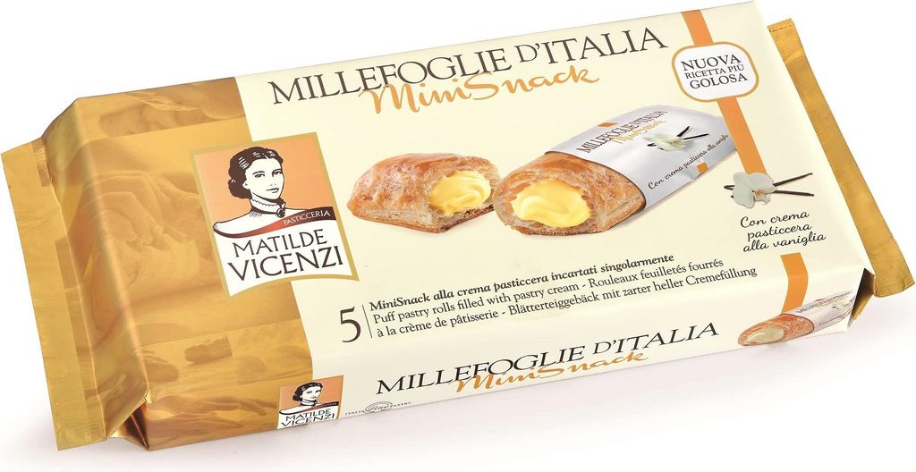 Vicenzi, MilleFoglie D'Italia Mini Snack mit heller Produktbild 