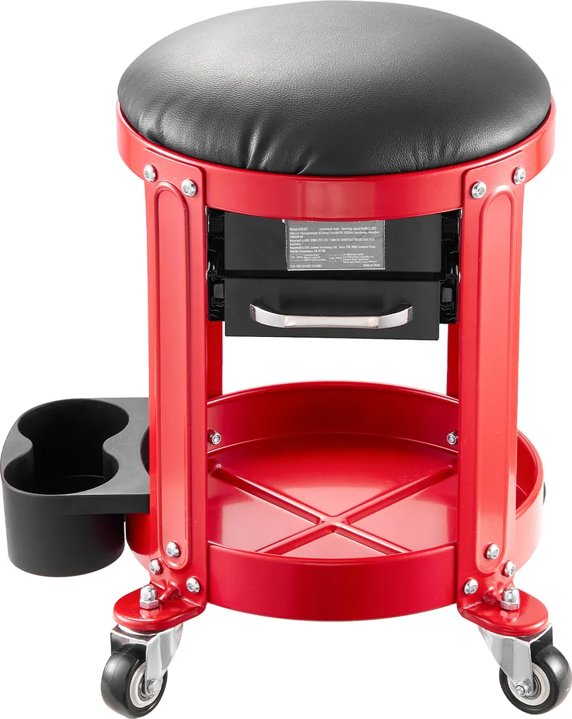 Sgabello Meccanico Professionale SucceBuy - Portata 136kg - Regolabile