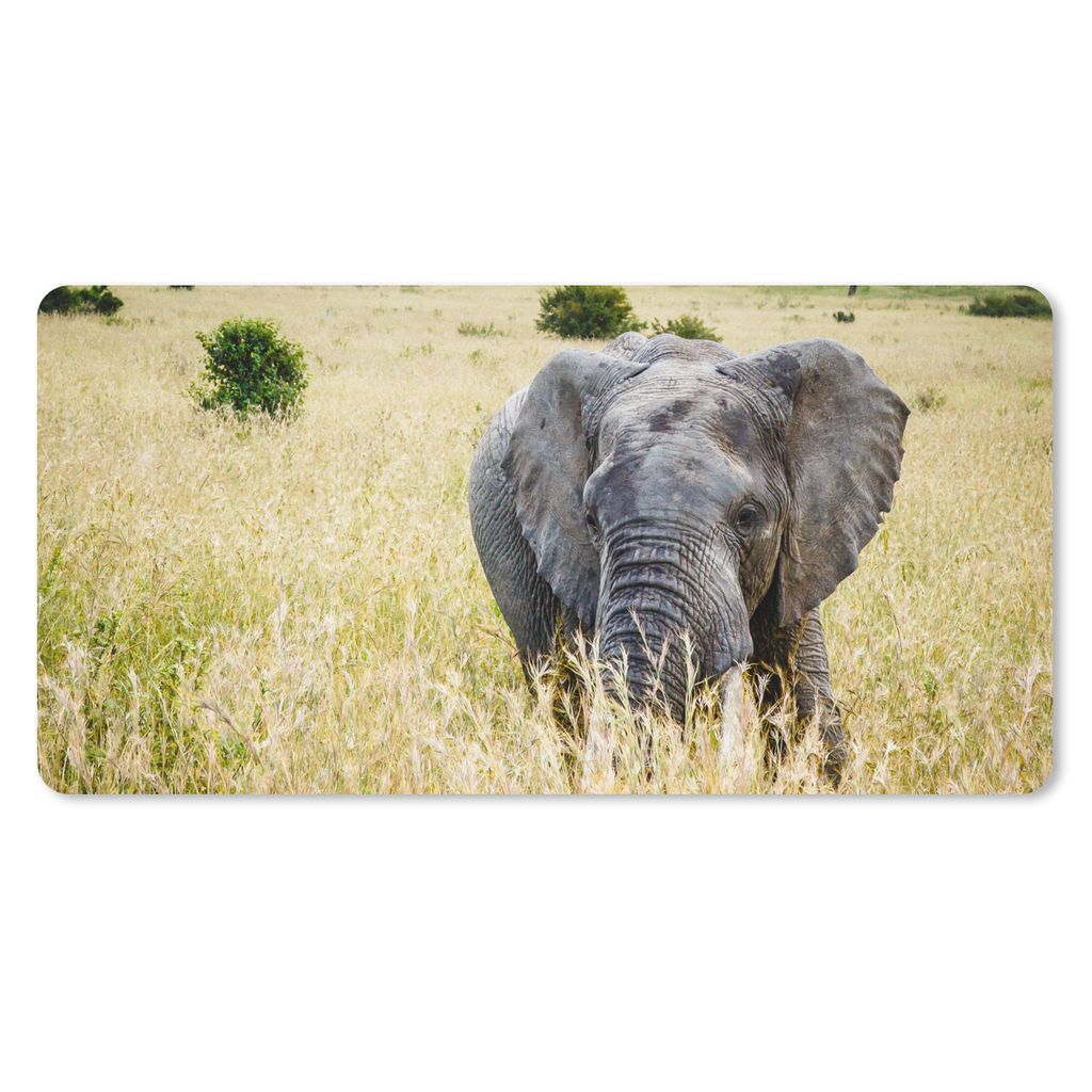 MuchoWow Mauspad Mousepad Elefant - Tiere - Landschaft - Sonne - Natur 60x30 cm - Mousepads - Maus Mat - Pad - Mausunterlage - Nachhaltig